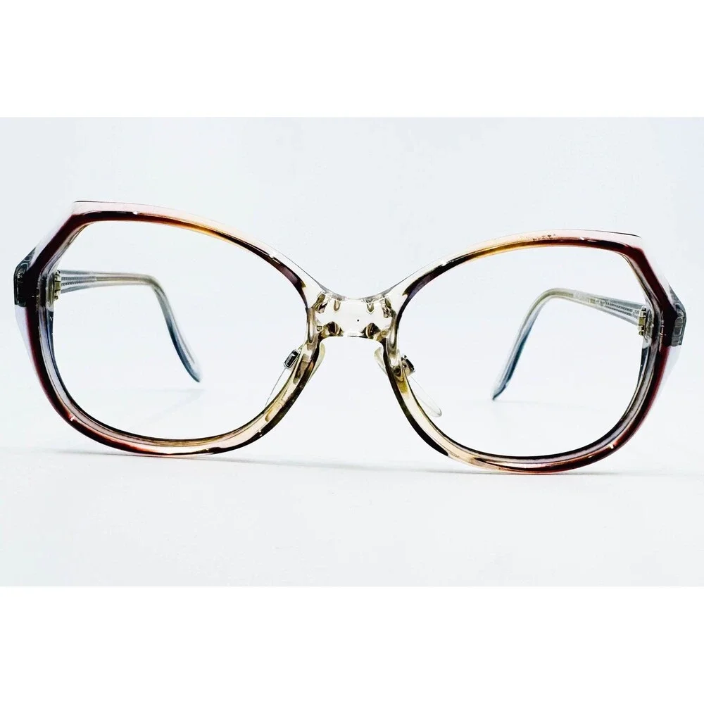 Rodenstock Eyeglasses Womens Brown Sybille Butterfly Oversized 130 54 16